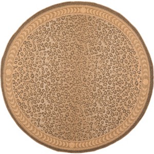 Courtyard Cheetah CY6100 UV & Stain Resistant Non-Shedding Power Loomed Indoor/Outdoor Rugs - Safavieh - 1 of 4