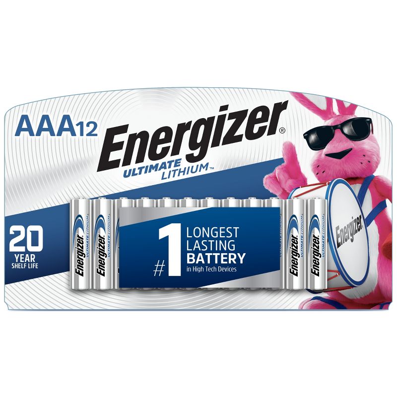 Energizer 12pk Ultimate Lithium AAA Batteries, 1 of 12