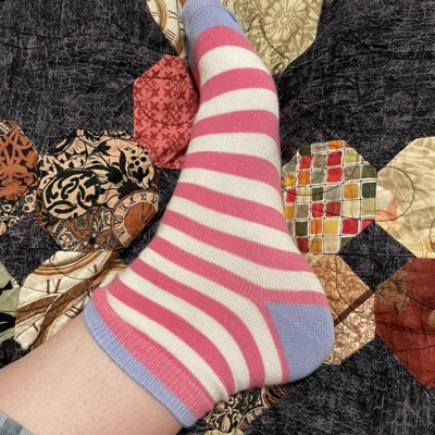Cat & Jack - Girls Striped Lightweight Ankle Socks 10 Pack - Small 5 1/2 -  8 1/2