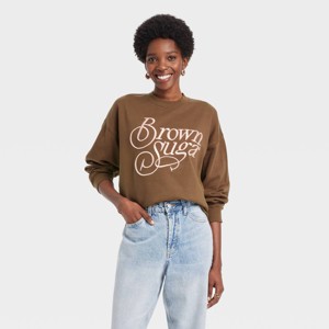 Black History Month Women's Legendary Rootz Brown Suga Pullover Sweatshirt - Brown - 1 of 4