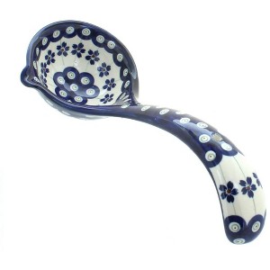 Blue Rose Polish Pottery 1367 Zaklady Soup Ladle - 1 of 1