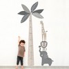 Lambs & Ivy Jungle Safari Tree with Animals Kids Growth Chart Wall Decals - 4 of 4