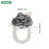 Unique Bargains Artificial Floral Decorative Wrist Corsage Bracelet Rose 6 Pcs - 3 of 4