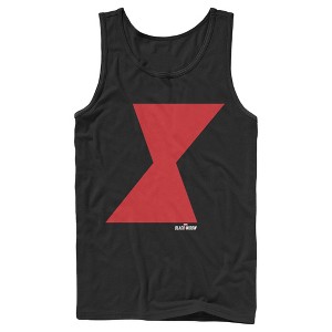 Men's Marvel Black Widow Bold Hourglass Tank Top - 1 of 4