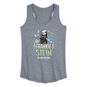 Women's - Monster High - Frankie Stein The Ghoul Next Next Door Graphic Racerback Tank - 1 of 4