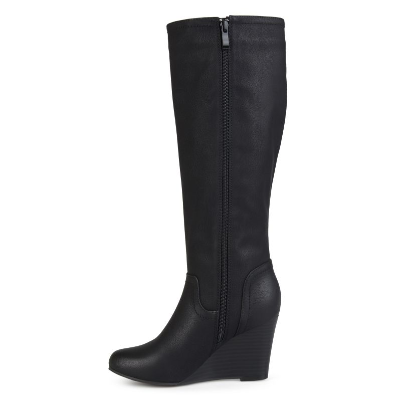 Journee Collection Womens Langly Wedge Knee High Boots, 3 of 11