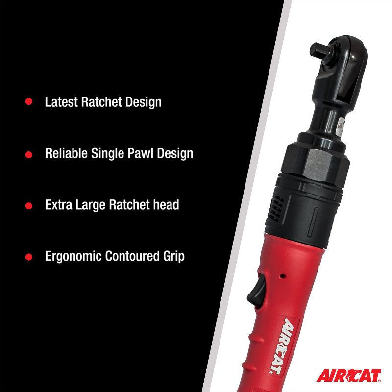 AIRCAT 805-HT 3/8-Inch High Torque Ratchet Wrench 130 ft-lbs, 5 of 9