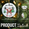 Weight Lifting Christmas Ornament 2025 - Santa Weight Lifting Gifts for Men, Weightlifters - 4 of 4