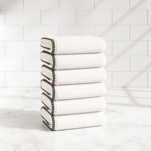 Boho Border Cotton Quick-Dry Towel Set - Great Bay Home - 1 of 4