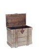 Household Essentials Small Antiqued Decorative Trunk - 4 of 4