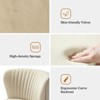 Quentin Velvet Accent Side Chair with Golden Metal Base | Karat Home - 3 of 4