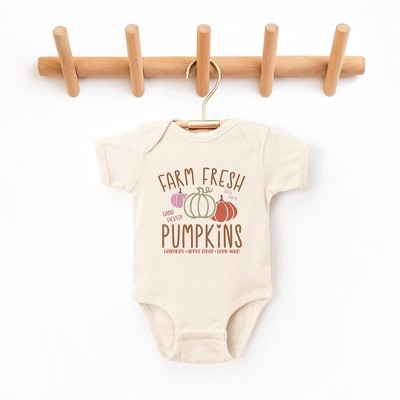 The Juniper Shop Colorful Farm Fresh Pumpkins Baby Bodysuit