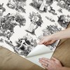 Brewster Peel and Stick 1pc Wallpaper Black The Chase - 2 of 4
