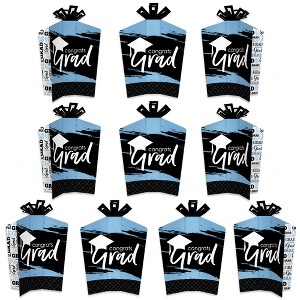Big Dot of Happiness Light Blue Graduation Table Decorations - Party Fold and Flare Centerpieces - 10 Count - 1 of 4