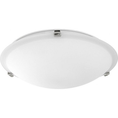 Quorum Lighting 3 - Light Flush Mount in  Polished Nickel