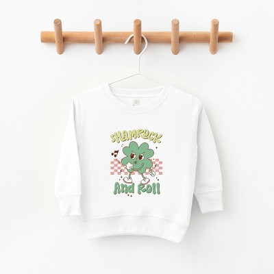 The Juniper Shop Shamrock And Roll Toddler Graphic Sweatshirt
