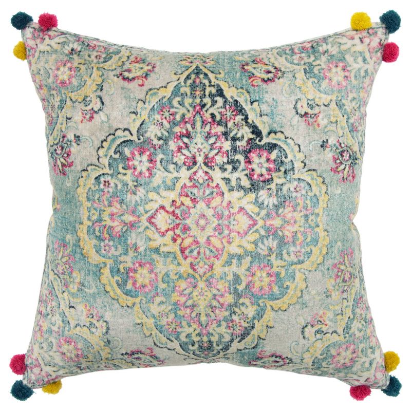 20&#34;x20&#34; Oversize Medallion Poly Filled Square Throw Pillow - Rizzy Home, 1 of 9