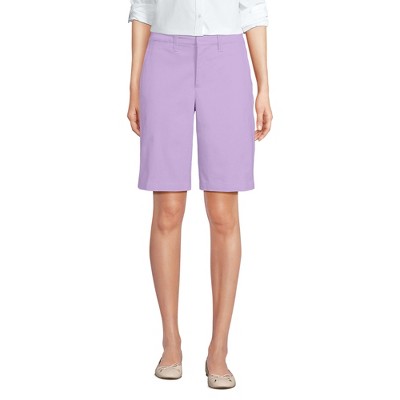Lands' End Women's Elastic Back Classic 12" Chino Shorts