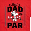 Men's - Peanuts - Best Dad By Par Short Sleeve Graphic T-Shirt - 2 of 4