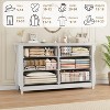 Nasitip Drawer Dresser-Boho Dresser with Curved Legs, Rattan Accents for Living Room, Bedroom Entryway or Balcony - 4 of 4