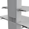 INFURNIC TV Stands and Consoles Floating Shelf 2 Tier Wall Unit with Cable Management for Modern Living Room Bedroom, White, 11.8"*23.7"*17.2" - 3 of 4