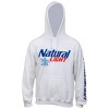 Mens Natural Light Logo Sleeve Print Pullover Hoodie - 3 of 4
