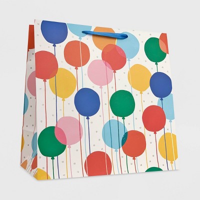 Balloons Large Gift Bag White - Spritz™