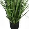 GlasFlength Artificial Plants Small Fake Plants Artificial Grass Plants Faux Plants for Indoor Home Table Decor, Green, 22"*22"*22.5" - 3 of 4