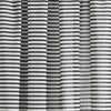 Boho Coastal Horizontal Ticking Stripe Tassel Window Curtain Panels Black 52X84 Set - 3 of 4