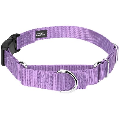 Country Brook Petz Heavy Duty Nylon Martingale Dog Collar with Deluxe Buckle - 30+ Vibrant Color Options