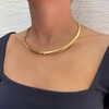 Adornia Tarnish Resistant 18k Gold Plated Omega Layering Chain Necklace - 2 of 4
