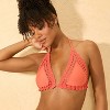 Women's Crochet Edge Triangle Bikini Top - Shade & Shore™ - 3 of 3