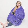 Solaris Full Fleece Zip-Up Blanket Hoodie Woman Sweatshirt, Large Wearable Flannel Blanket Pullover, Warm Outerwear for Women Men Girls Boys, Gifts - 2 of 4