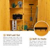 NicBex 64 Inch Tall Outdoor Storage Shed with Lockable Door,Detachable Shelves and Pitch Roof for Garden/Patio/Backyard - 4 of 4