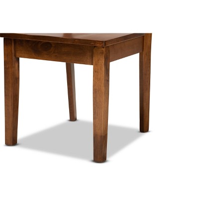 Walnut Brown Low Arm Chair with Cane Backrest
