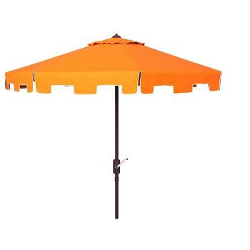 Zimmerman 11Ft Round Market Patio Outdoor Umbrella  - Safavieh