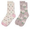 MeMoi Women's 2 Pair Pack Aloe Infused Non-Skid Spa Socks - 3 of 3