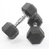 Hex Dumbbell Set, Rubber Encased Exercise & Fitness Dumbbells for Home Gym, Hand Weights for Strength Training, in Multiple Weights - 2 of 4