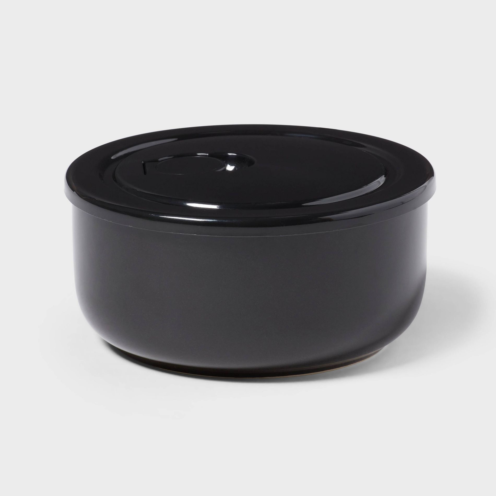 2pc Food Storage Bowl with Vented Lid Black - Room Essentials™