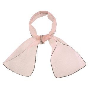 Allegra K Women's Transparent Skinny Solid Color Lightweight Organza Scarf Neckerchief - 1 of 4