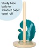 Elanze Designs Turtle Ocean Wave 12 inch Resin and Wood Paper Towel Holder - 4 of 4