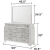 Soul Modern Style Mirror Made with wood in White(Includes Mirror Only) same as B009P309602 (CA inventory) - 3 of 4