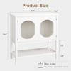 Coffee Bar Cabinet, Storage Cabinet With 2 Reeded Glass Doors - 2 of 4