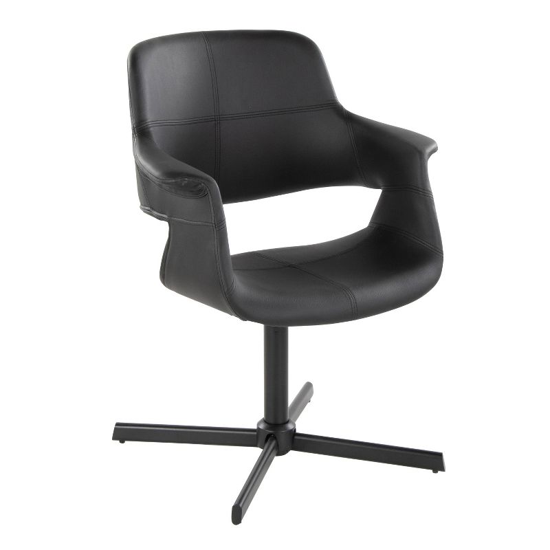 Vintage Flair Swivel Accent Chair Black - LumiSource, 1 of 10