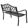 Tangkula Outdoor Chair Garden Patio Bench Cast Iron Frame Black - 4 of 4