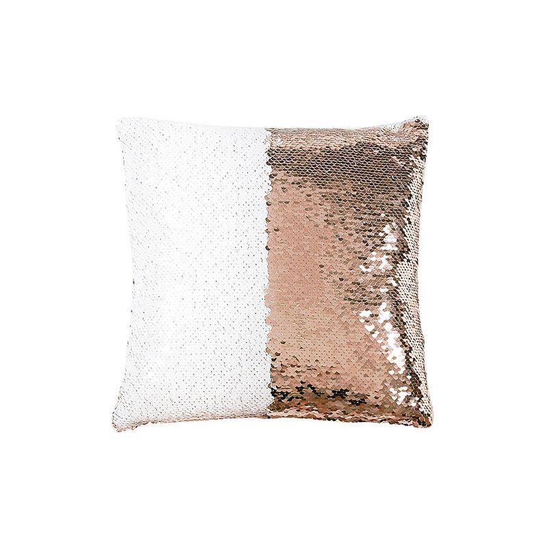 Mermaid Sequins Throw Pillow Pink/White - Lush D&#233;cor, 5 of 8