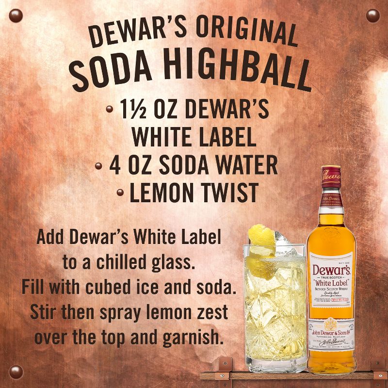 Dewar&#39;s White Label Blended Scotch Whisky - 750ml Bottle, 6 of 8