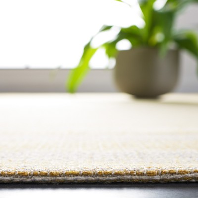 Ivory Gold Nomadic Stripe 8' x 10' Synthetic Area Rug