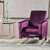 GDFStudio Pendry Modern Upholstered Pushback Recliner with Stainless Steel Legs - 2 of 4