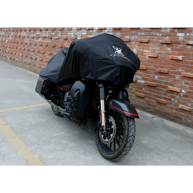 Unique Bargains Lightweight Half Outdoor Waterproof Rain Dust Protector Motorcycle Half Cover 1 Pc, 3 of 8